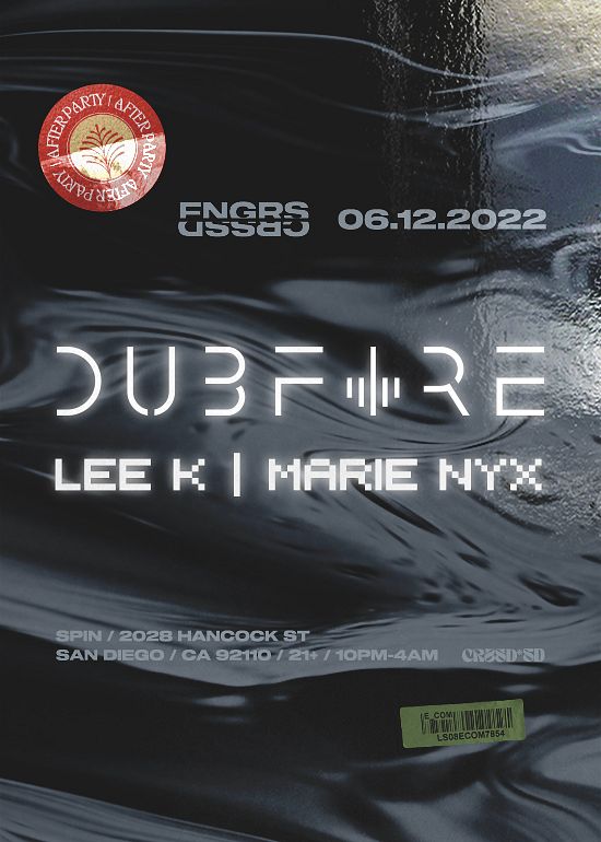 FNGRS CRSSD presents Dubfire + Lee K at Spin Tickets at Spin