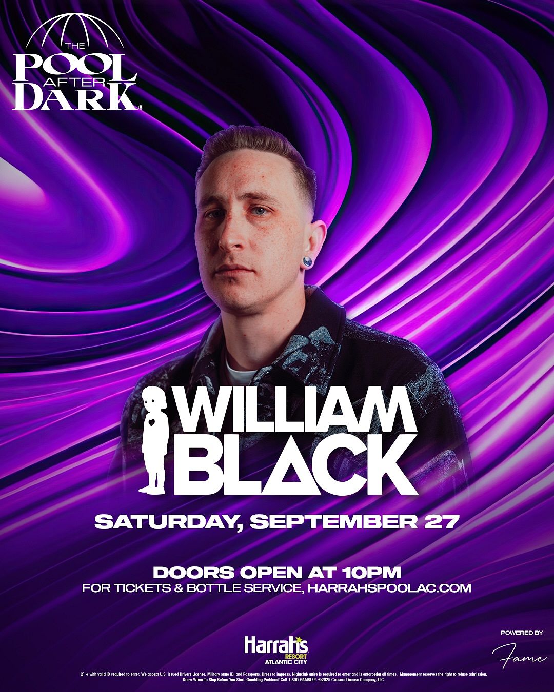 WILLIAM BLACK at The Pool After Dark Saturday, September 27, 2025