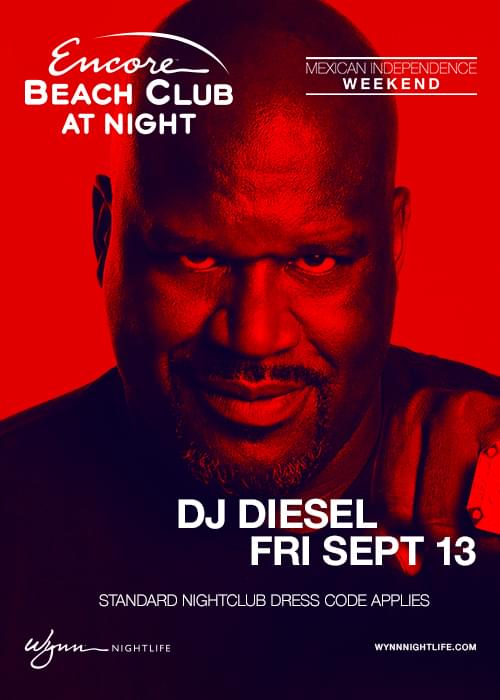 DJ Diesel (Shaquille O'Neal) - Nightswim Tickets at Encore Beach Club