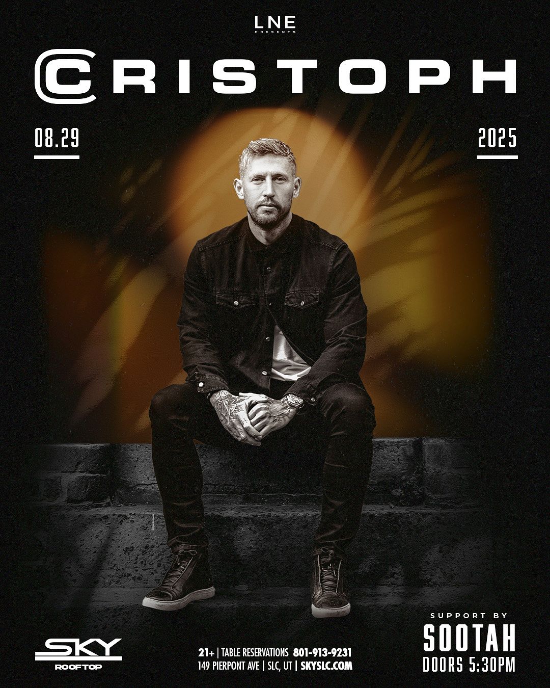 CRISTOPH on SKY ROOFTOP Tickets at Sky SLC in Salt Lake City by SKY SLC ...