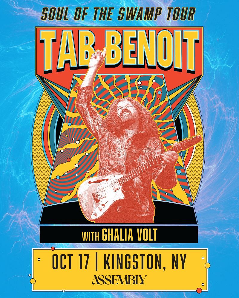 M AXツアーパンフレット Tab Benoit Tickets in Kingston | Tixr