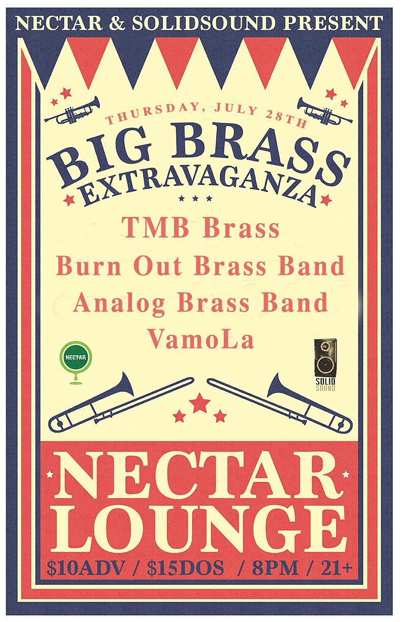 BIG BRASS EXTRAVAGANZA Tickets At Nectar Lounge In Seattle By Nectar ...