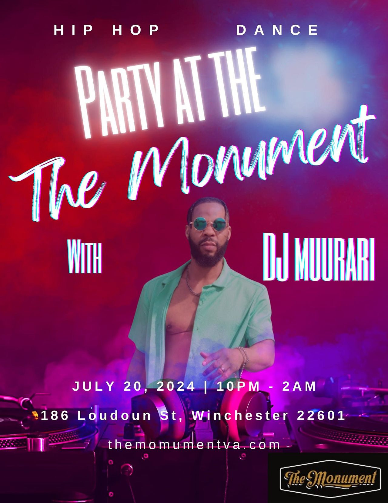 DJ Muurari Top 40 Tickets at The Monument in Winchester by The Monument ...