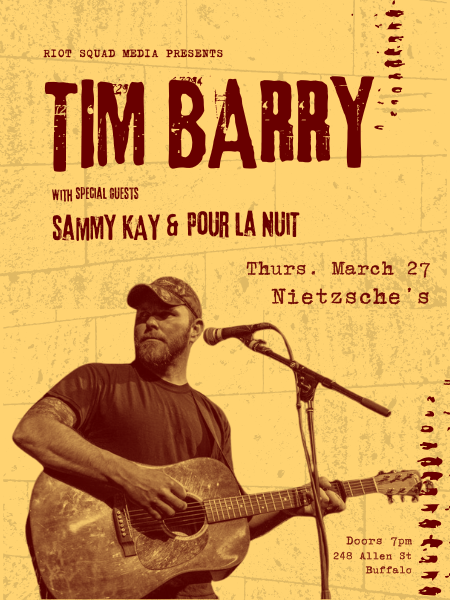 Tim Barry Tickets at Nietzsches in Buffalo by Riot Squad Media x ...