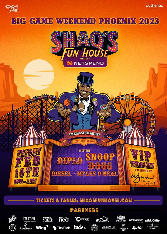 Shaq's Super Bowl 2023 Party: When, Where, Tickets