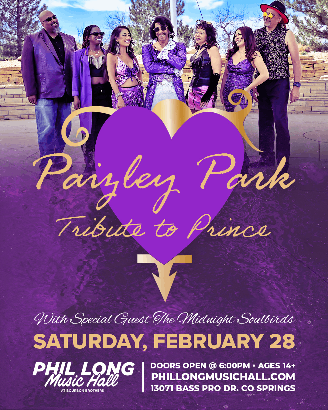 Paizley Park - A Tribute to Prince Tickets at Phil Long Music Hall