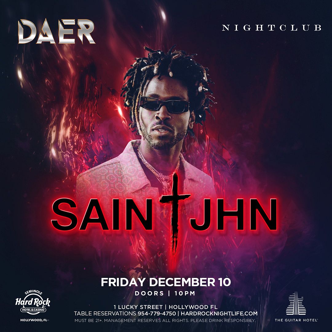 Saint JHN Tickets at DAER South Florida in Hollywood by DAER
