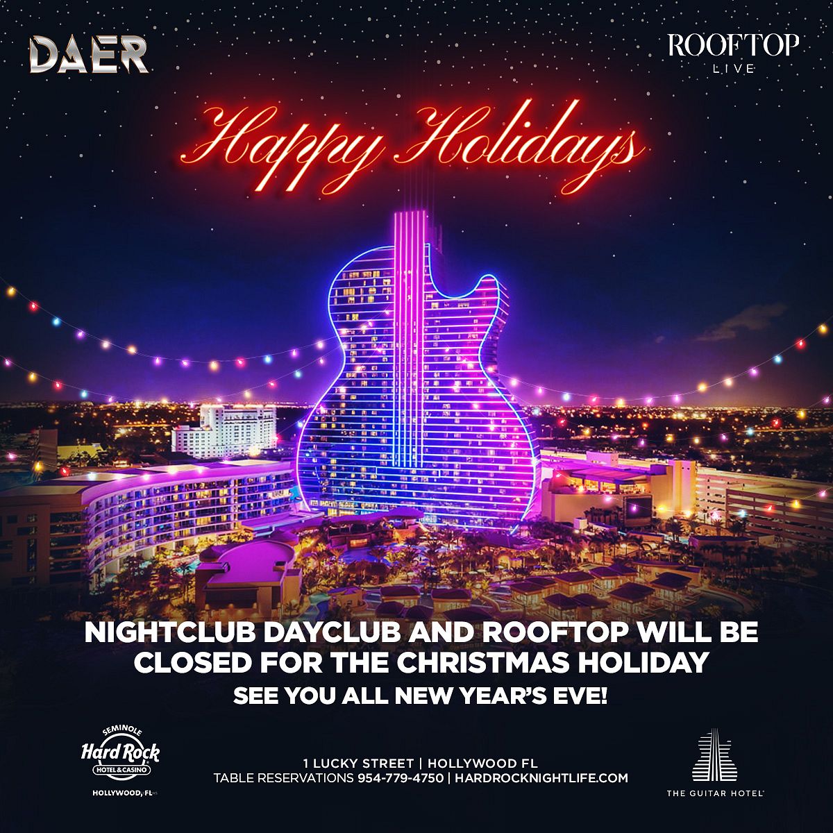 Daer Nightclub Hours