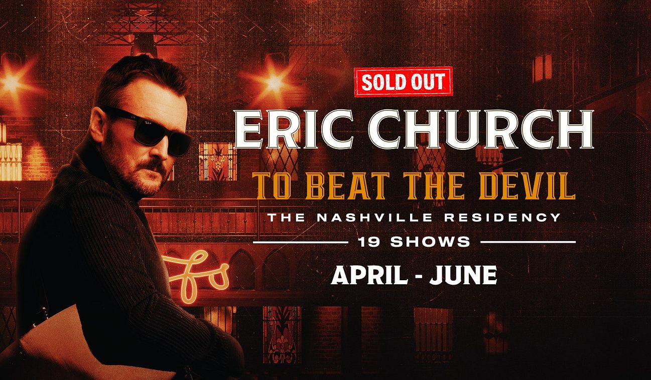 Eric Church **SOLD OUT** Tickets at Chief's on Broadway in Nashville by ...