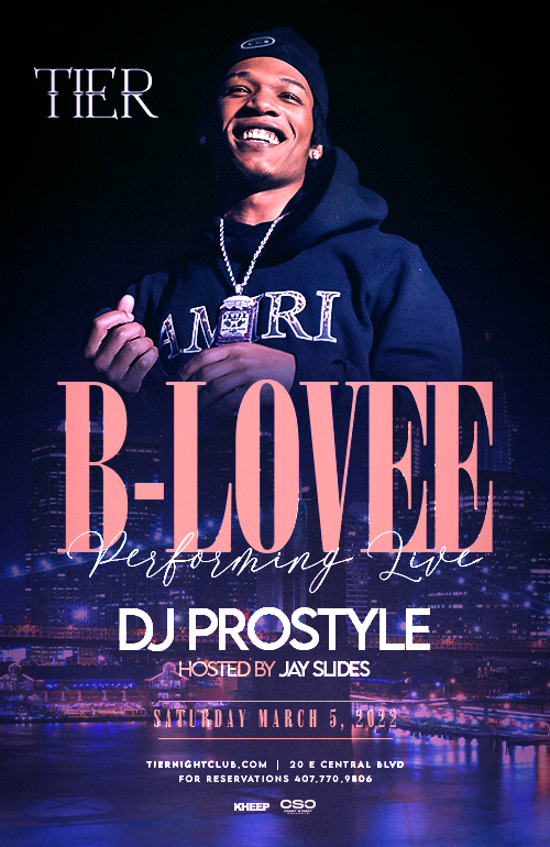 B-Lovee Tickets At Tier Nightclub In Orlando By Tier Nightclub | Tixr