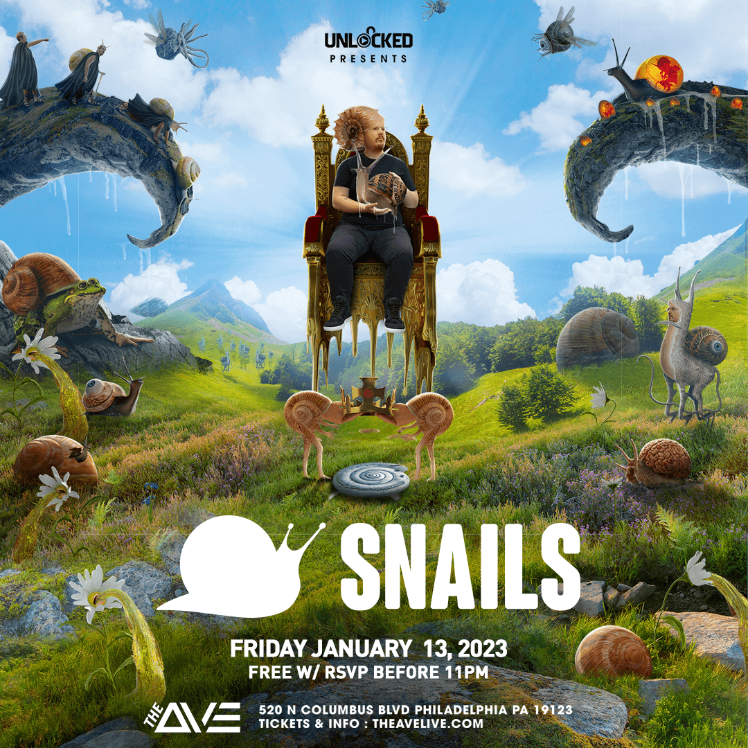 Snails Tickets at The Ave Live in Philadelphia by Unlocked Presents Tixr