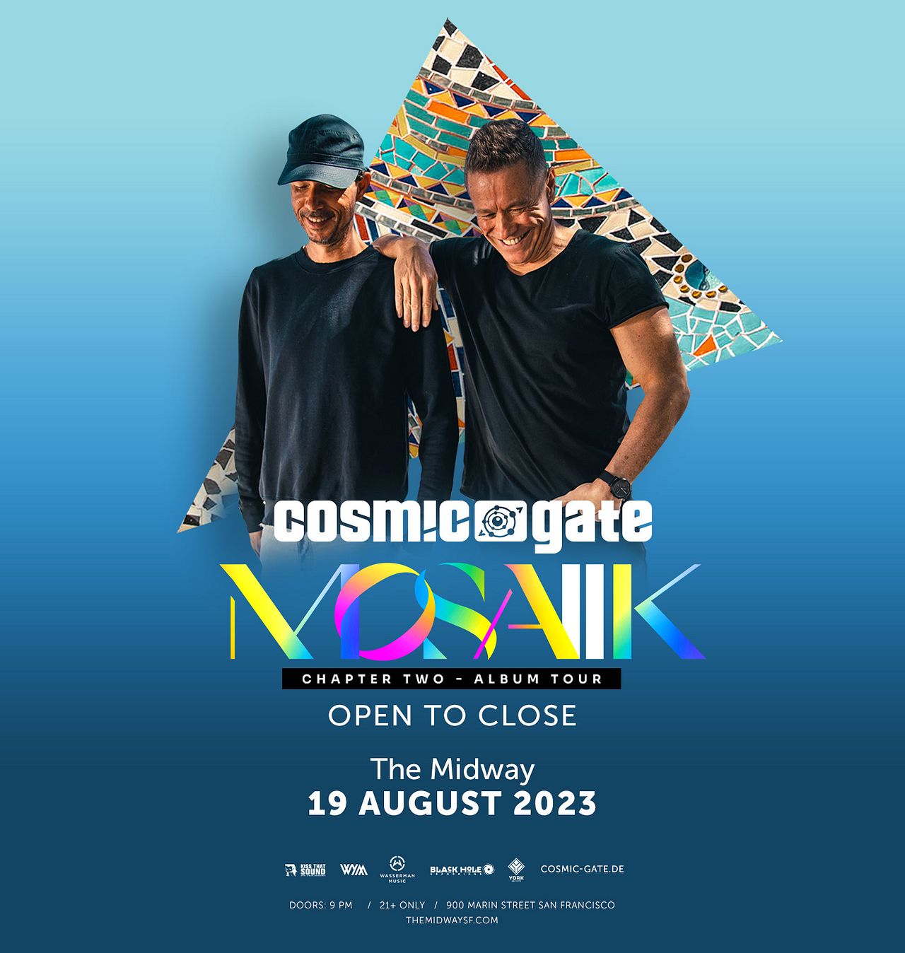 Cosmic Gate (Open to Close) MOSAIIK Album Chapter Two Tour Tickets 