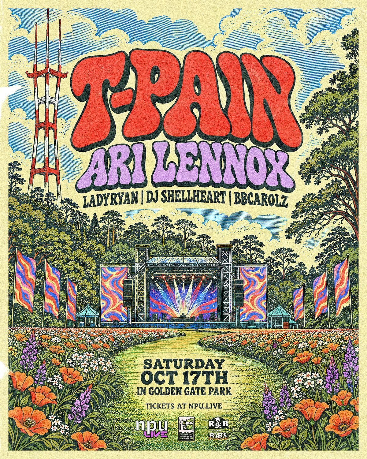 T-Pain, Ari Lennox & more at Golden Gate Park
