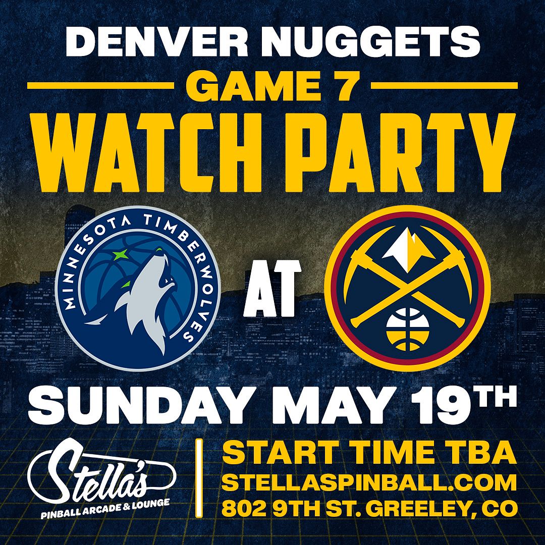 Denver Nuggets Game 7 Finals Frenzy Watch Party! Tickets at Stella's Pinball Arcade and Lounge