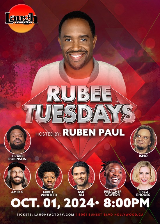 Rrubee Rubee Tuesdays Tickets at Laugh Factory Hollywood in Los Angeles by ...