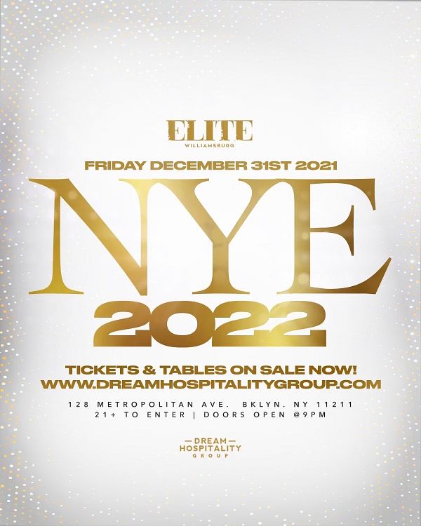 NEW YEARS EVE ELITE WILLIAMSBURG Tickets at ELITE WILLIAMSBURG in