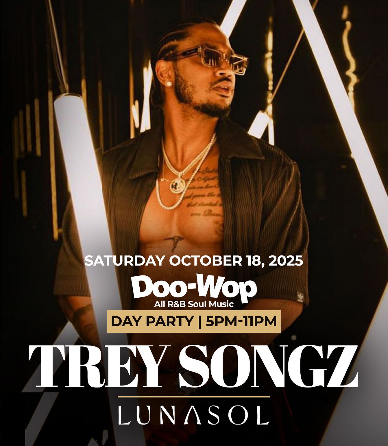 Doo-Wop Day Party Hosted by Trey Songz Tickets at Lunasol in Miami