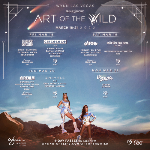 ART OF THE WILD 4 Day Pass Tickets at XS in Las Vegas by XS