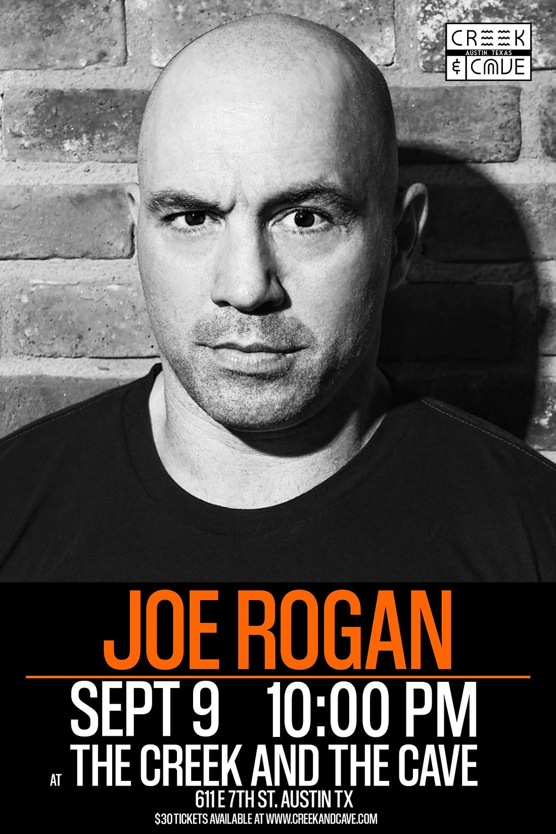 Joe Rogan Tickets at The Creek and The Cave in Austin by The Creek and