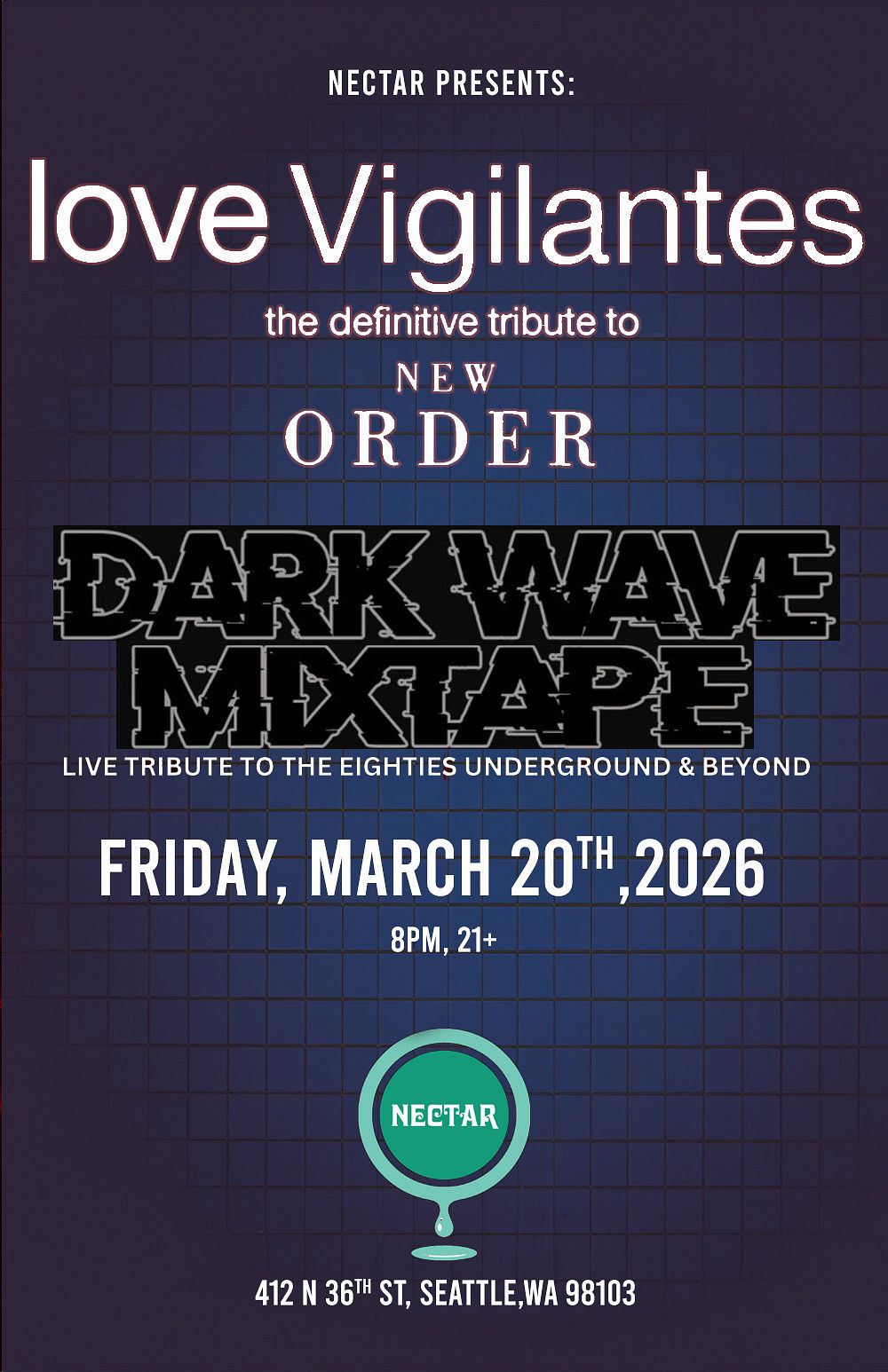 LOVE VIGILANTES (Tribute to the New Order) and DARK WAVE MIXTAPE
