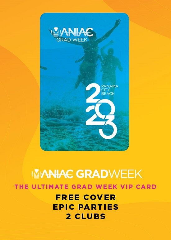 Maniac Vip Grad Pass 2023 Panama City Beach Fl Tickets At Harpoon Harrys Beach Club In Panama 7401