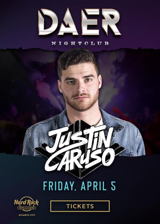 Justin Caruso Tickets at Hard Rock Hotel & Casino Atlantic City in
