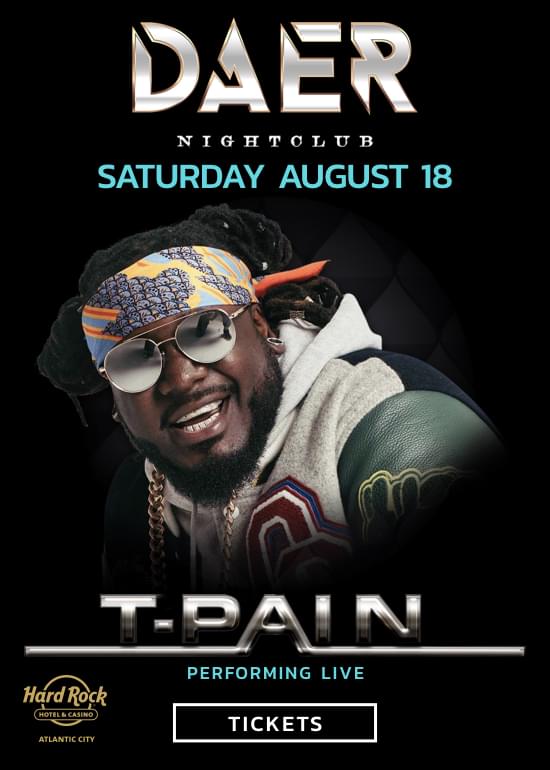 TPain Tickets at Hard Rock Hotel & Casino Atlantic City in Atlantic