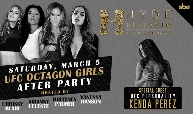 Ufc Octagon Girls After Party Tickets At Hyde Bellagio In Las Vegas By Hyde Bellagio Tixr