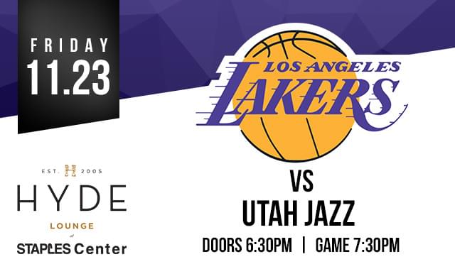 LA Lakers vs. Utah Jazz Tickets at Hyde STAPLES in Los ...