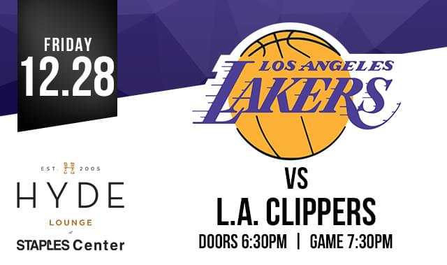 La Lakers Vs La Clippers Tickets At Your Computer Or Mobile Device Tixr At Hyde Staples In Los Angeles At Hyde Lounge At Staples Center Tixr