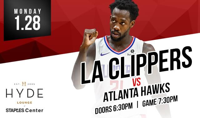 LA Clippers vs. Atlanta Hawks Tickets at Hyde STAPLES in Los Angeles by