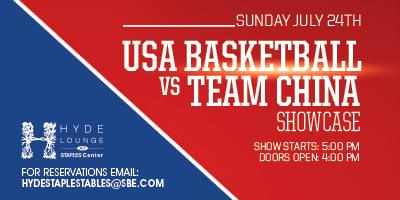 Team USA vs Team China Tickets at Hyde STAPLES in Los Angeles by Hyde