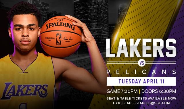 Lakers Vs New Orleans Pelicans Tickets At Hyde Staples In Los Angeles By Hyde Lounge At Staples Center Tixr