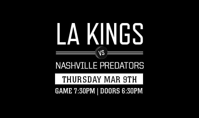 Kings vs Nashville Predators Tickets at Hyde STAPLES in Los Angeles by