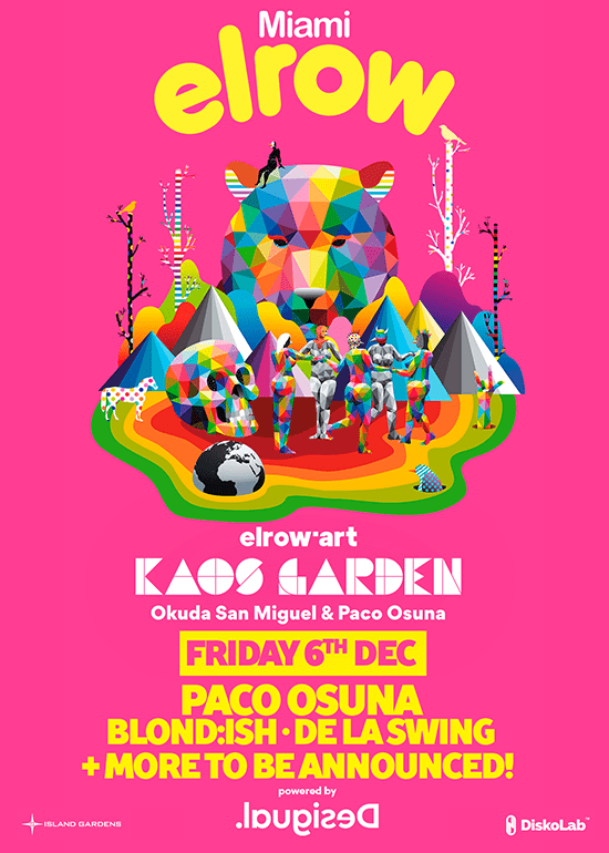 elrow Art goes to Miami Tickets at Island Gardens in Miami by Island