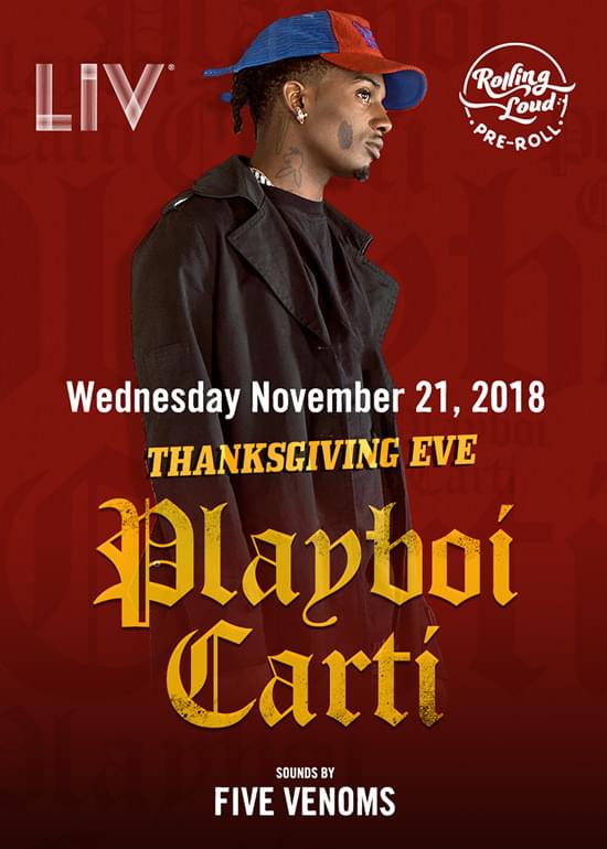 Playboi Carti Tickets at LIV in Miami Beach by LIV | Tixr