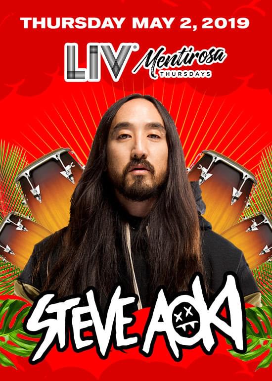 Steve Aoki Tickets at LIV in Miami Beach by LIV Tixr