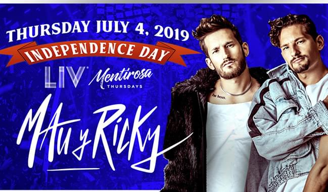 Mau Y Ricky Tickets At Your Computer Or Mobile Device Tixr At Liv Nightclub In Miami Beach At Liv Fontainebleau Tixr