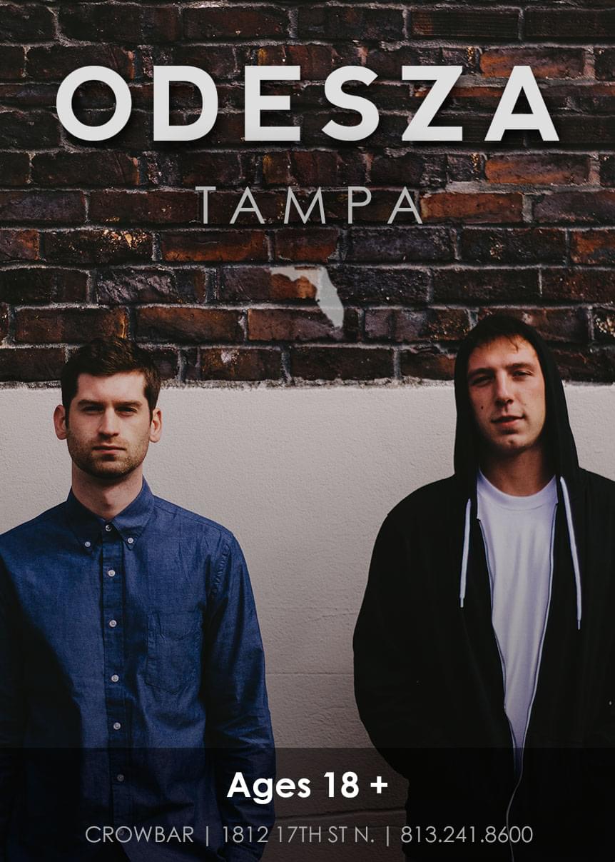 ODESZA Tampa Tickets at Crowbar in Tampa by ODESZA Tixr