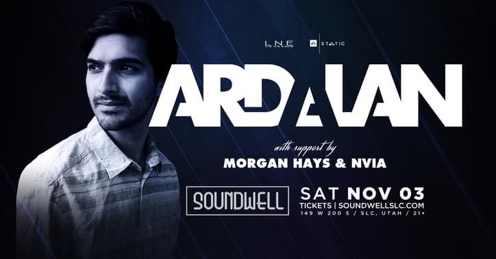 Ardalan Tickets at Soundwell in Salt Lake City by Z-Soundwell | Tixr