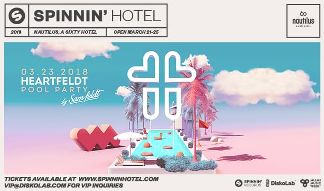 Spinnin' Hotel Announces Miami Music Week Pool Parties for 2018