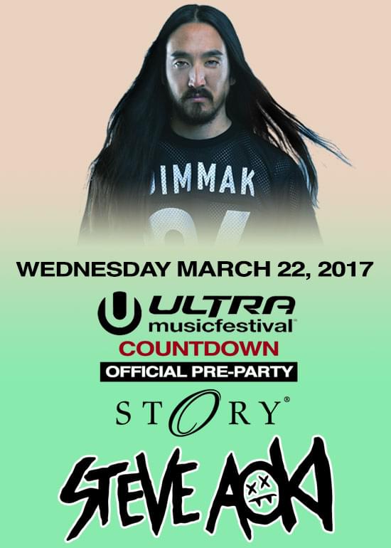 Steve Aoki Miami Music Week Tickets at Story in Miami Beach
