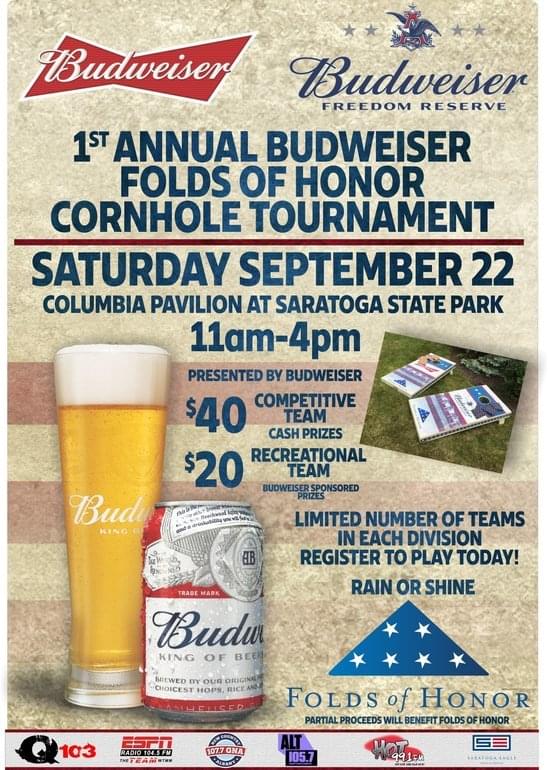 Budweiser Folds of Honor Cornhole Tournament Tickets at Columbia
