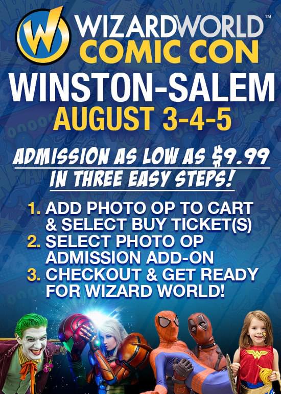Wizard World WinstonSalem Tickets at Benton Convention Center in